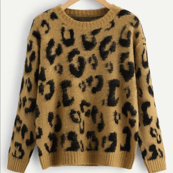 LAST CHANCE❄️ Leopard print knit sweater 568964 - Picture 2 of 4